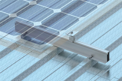 Estrutura Solar para Telhado Metálico